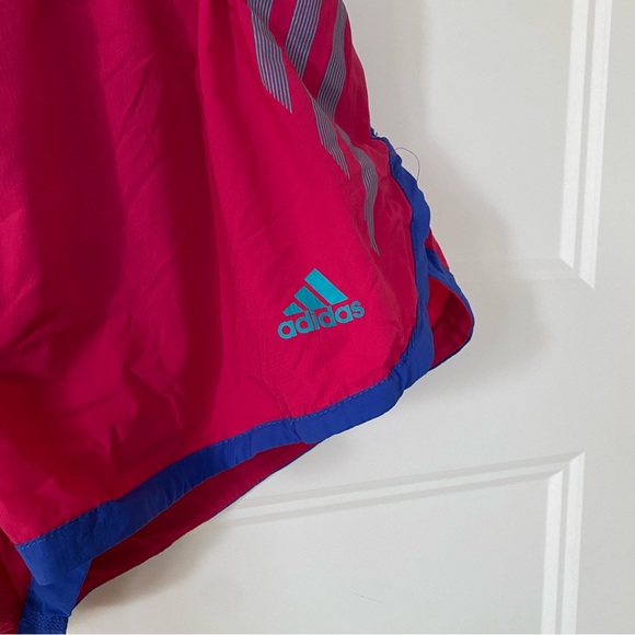 Adidas Adizero Climalite Pink / Blue Lined Running Short Shorts Size Small - Picture 3 of 9